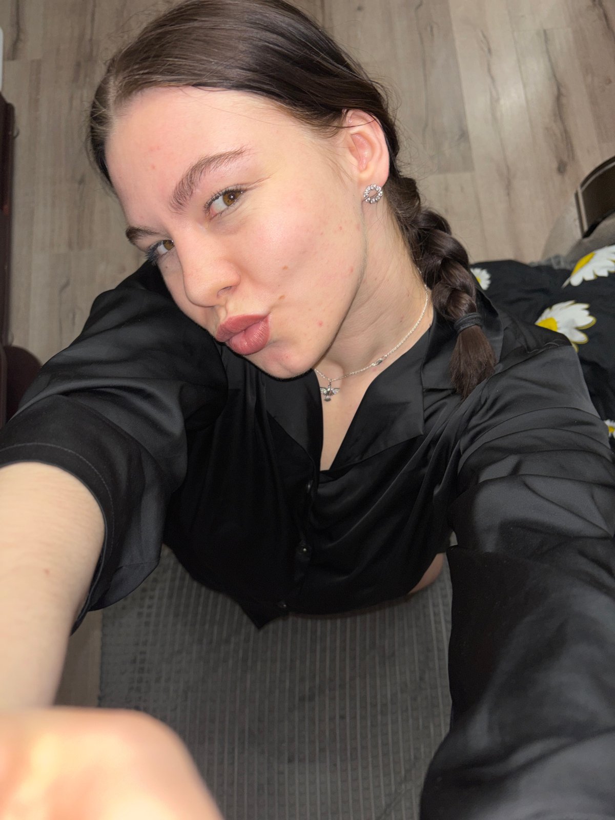 Woman photographed in selfie-style image in Perm, Russia