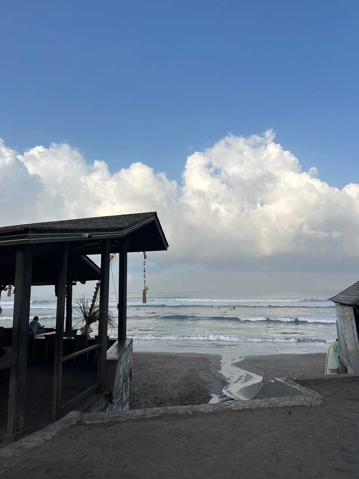 Late afternoon on the North Kuta beachfront, Bali
