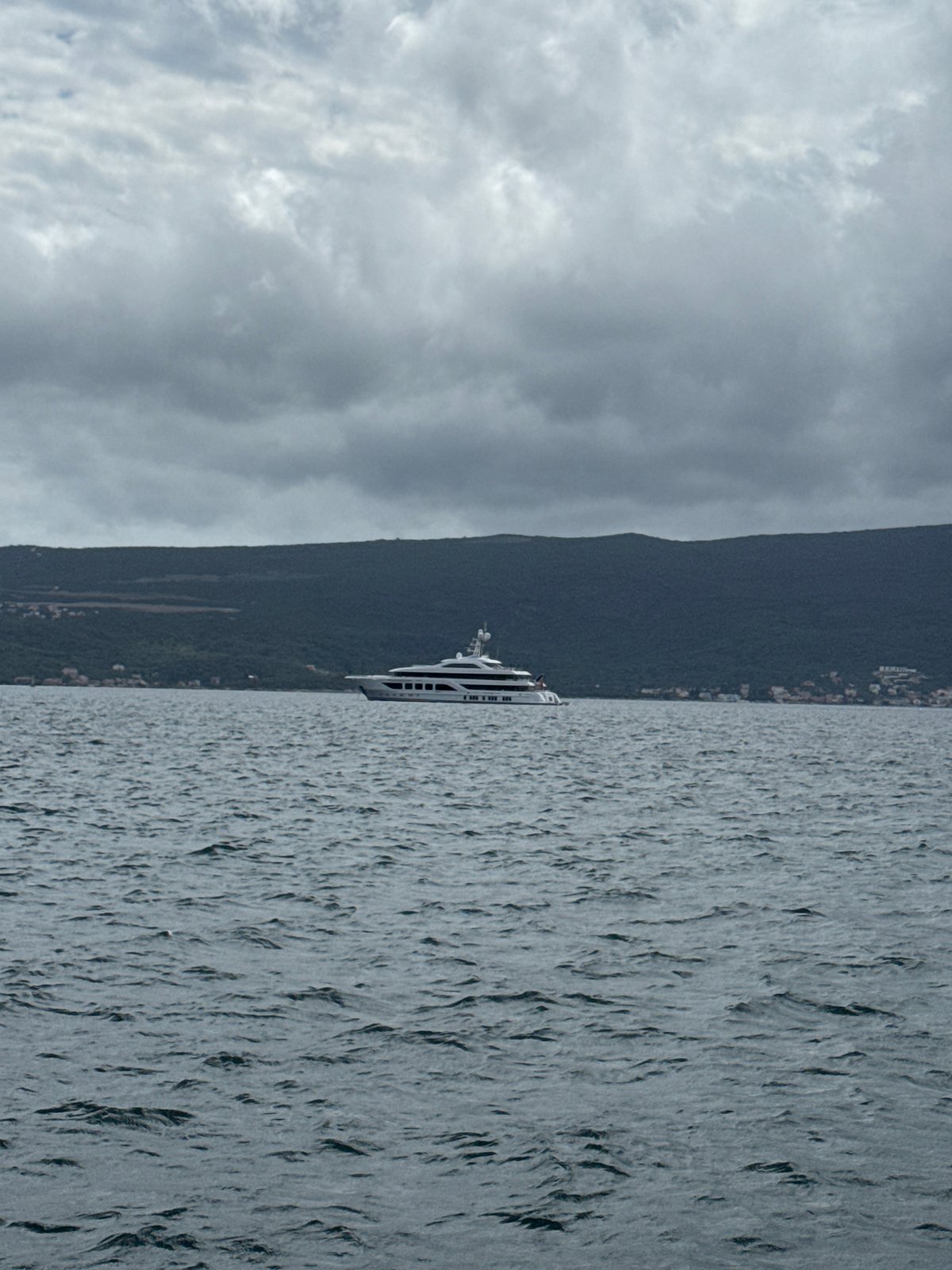 Cloudy day at Tivat marina with docked yachts documented