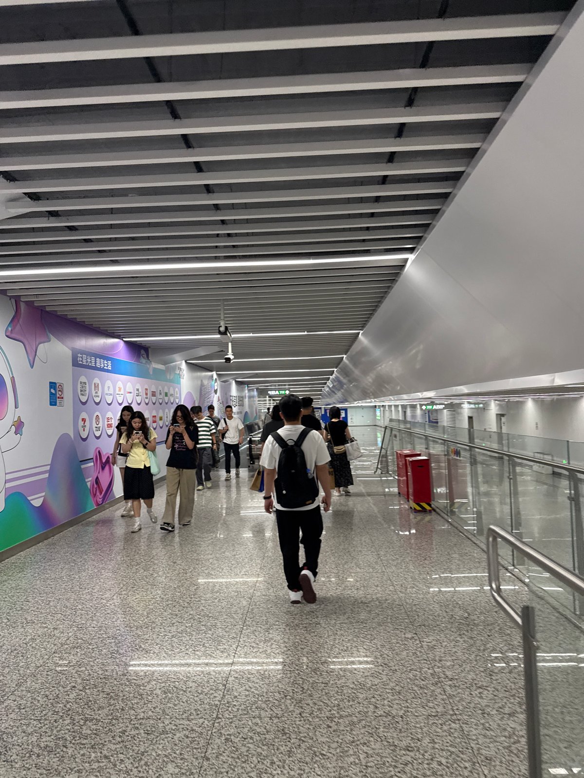 Panyu District at night: transit halls and glowing city towers