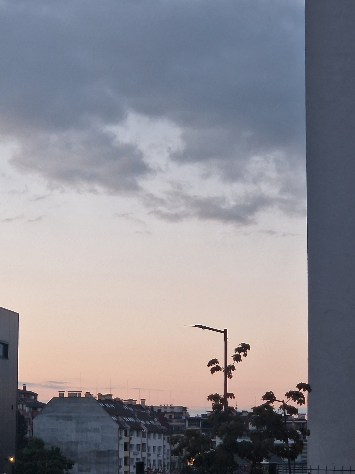 Urban twilight scenes captured near Martinelli commercial building