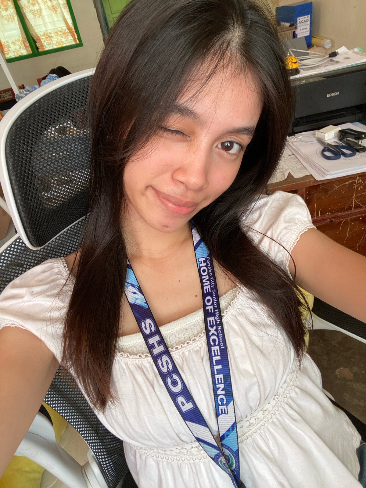 Selfies and casual snapshots from a school setting in Panabo