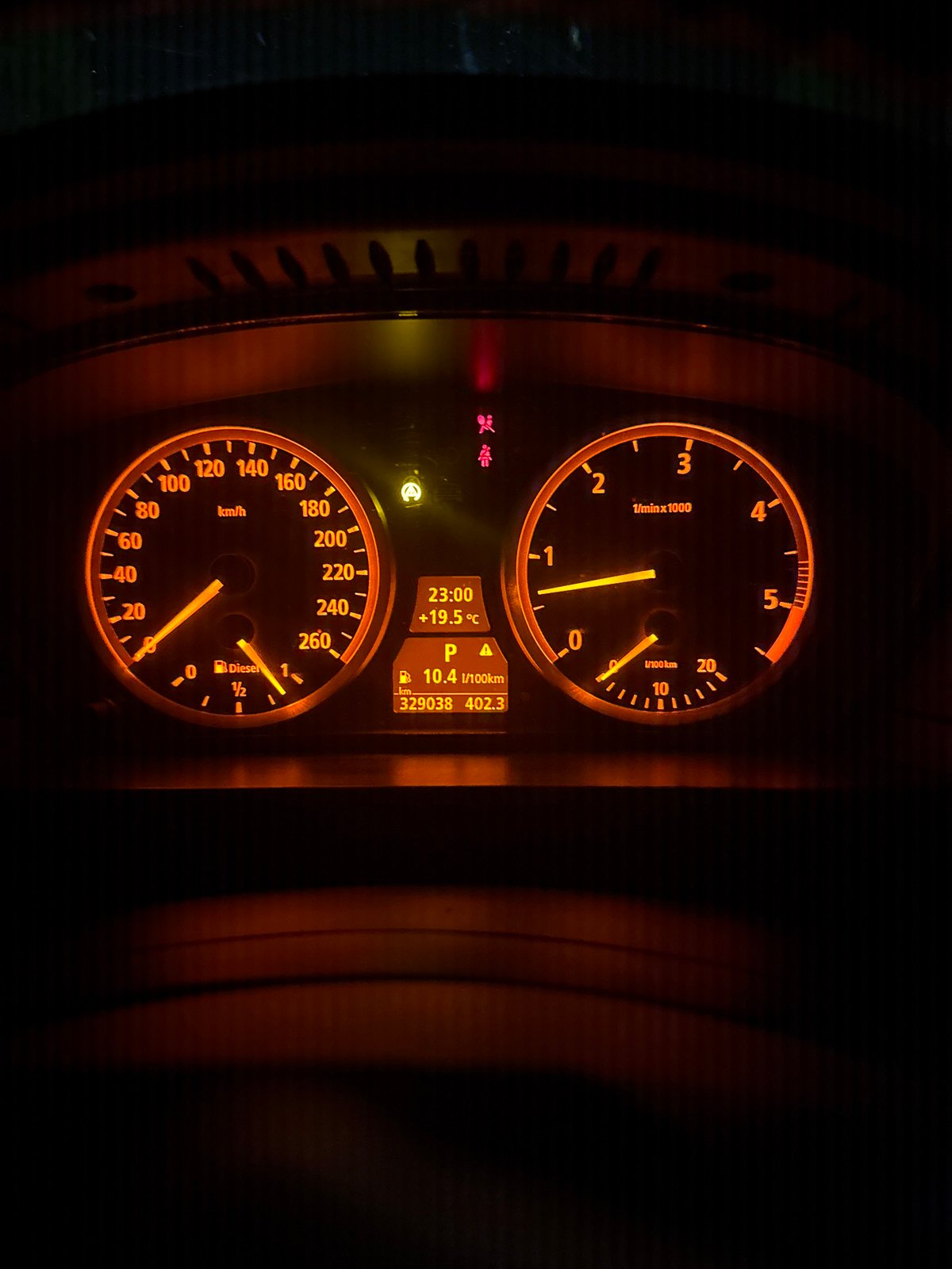 Night drive through Stara Zagora recorded at low speeds