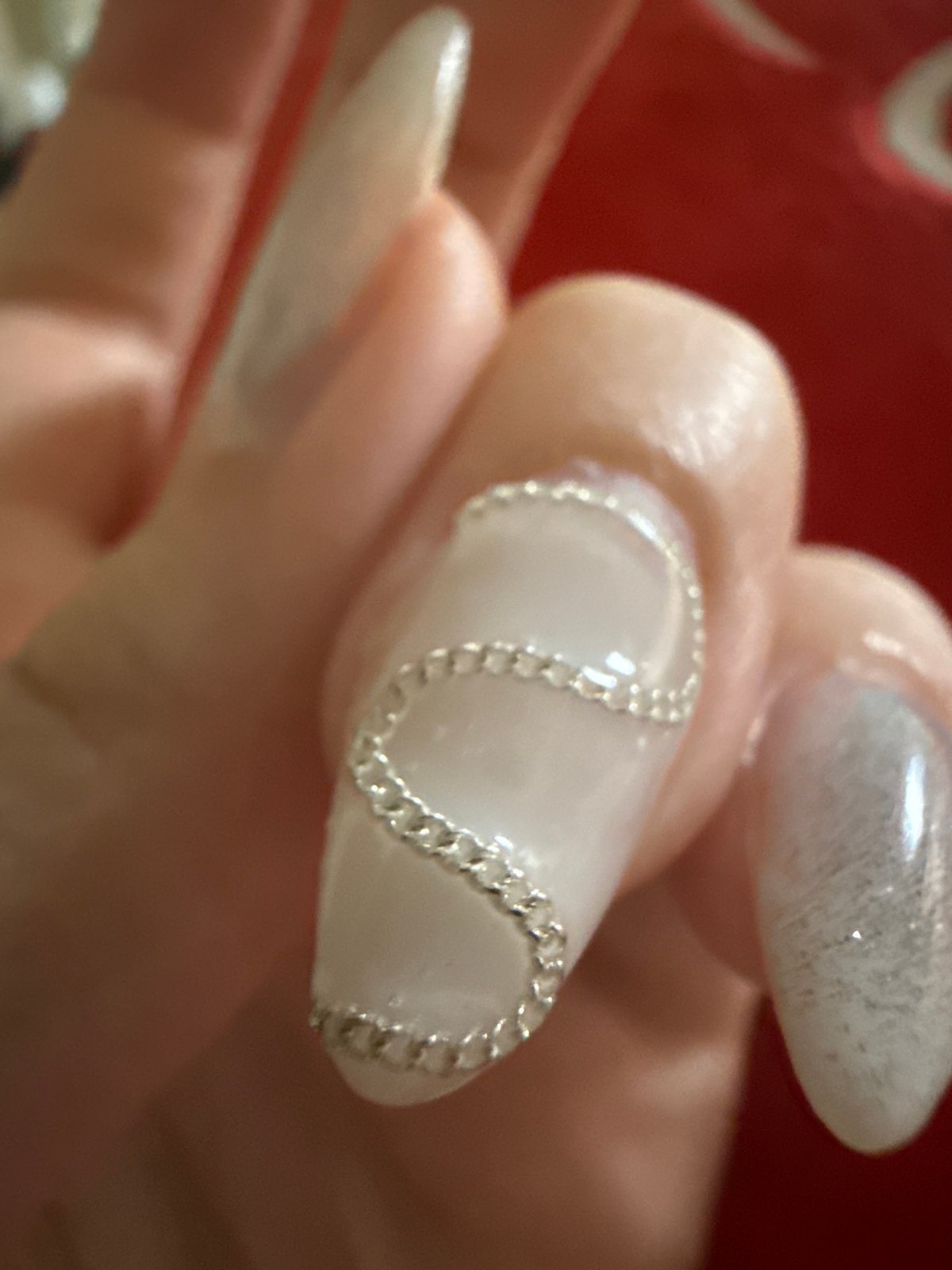Romantic evening documented through nails, pillows, lights and gaming