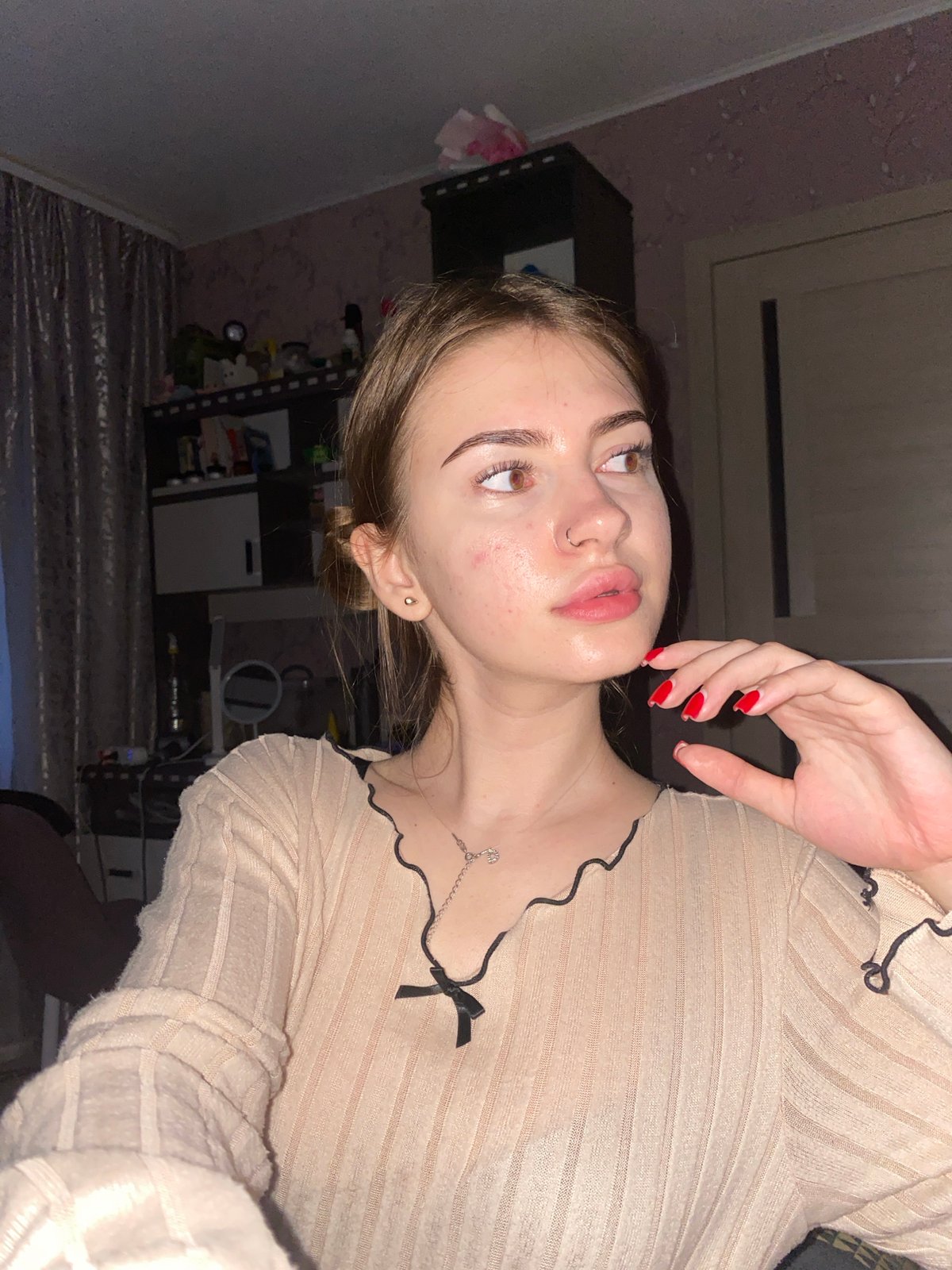Casual indoor selfie session in Дьяково, Russia