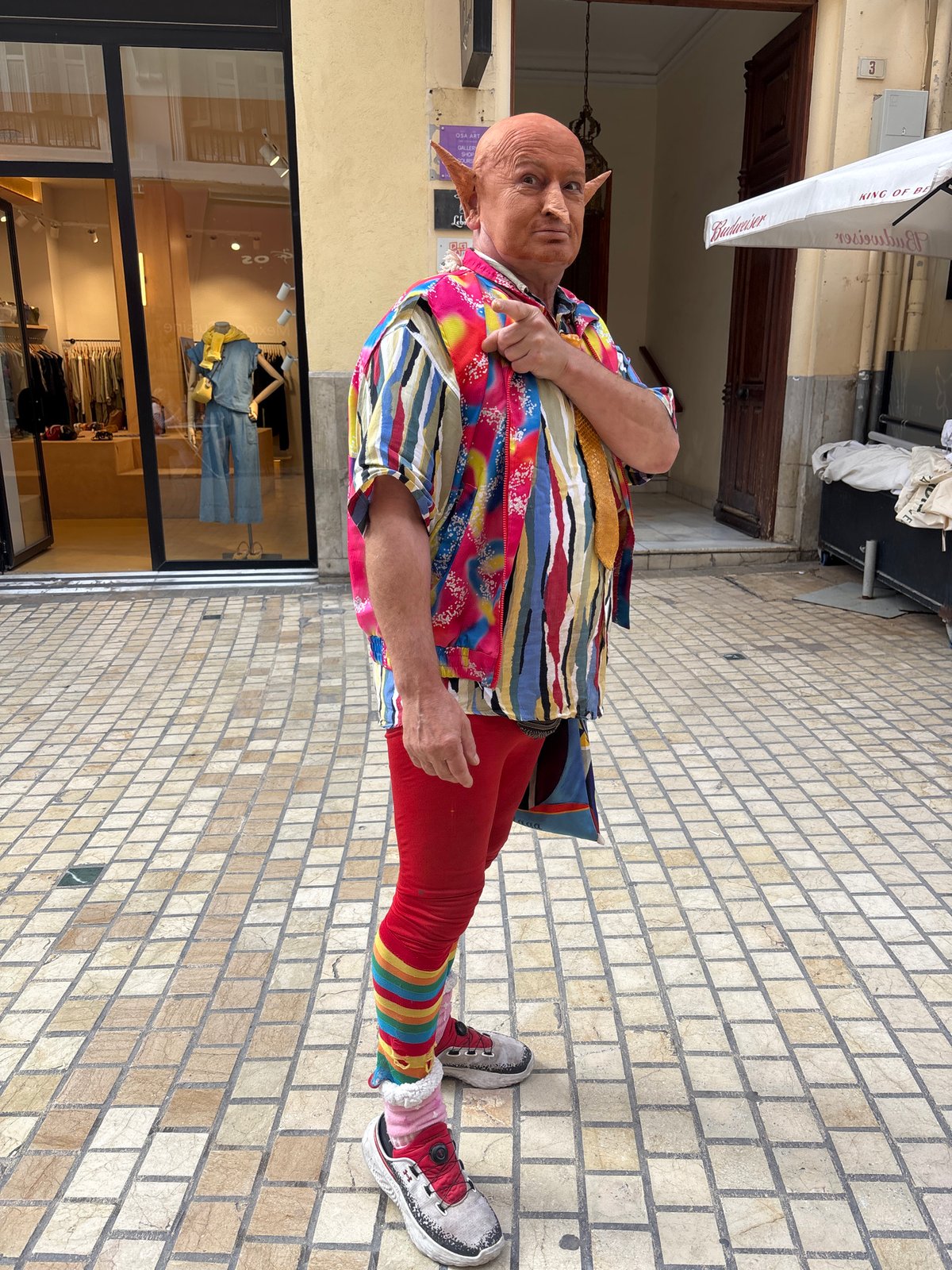 Fantasy costumed performer spotted on Málaga street