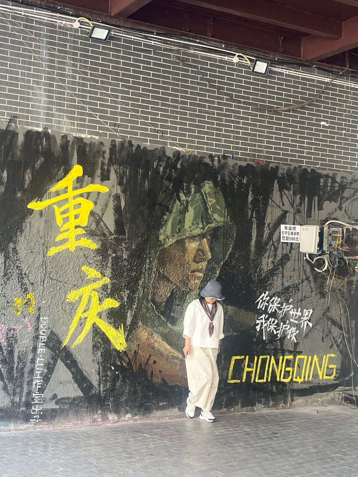 Extensive graffiti art installation documented across Jiulongpo District overnight