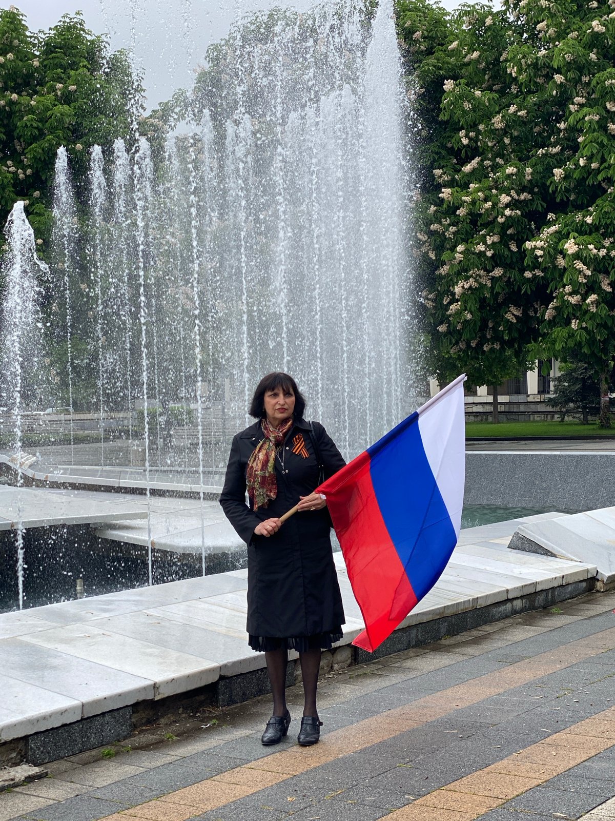 Immortal Regiment commemoration held in Pleven, Bulgaria with flags