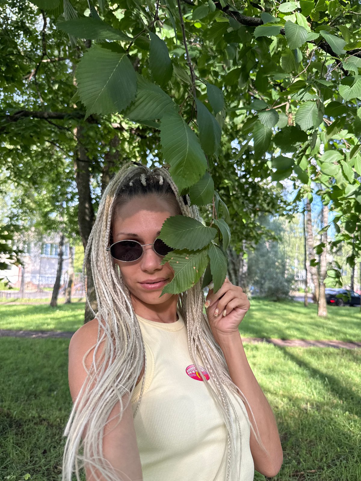 Casual summer afternoon in a Yaroslavl park