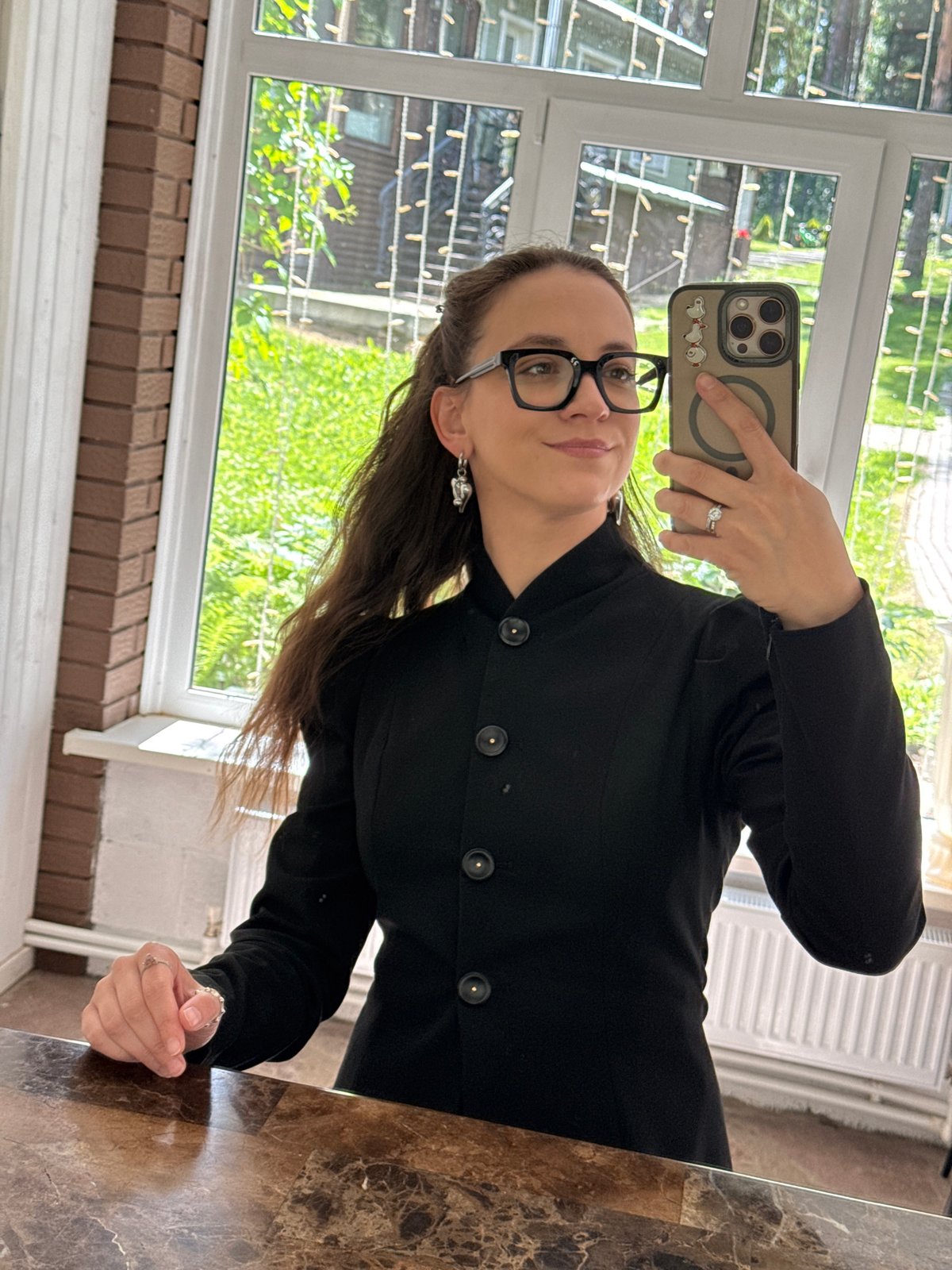 Decorated table and selfies at a Votkinsk event