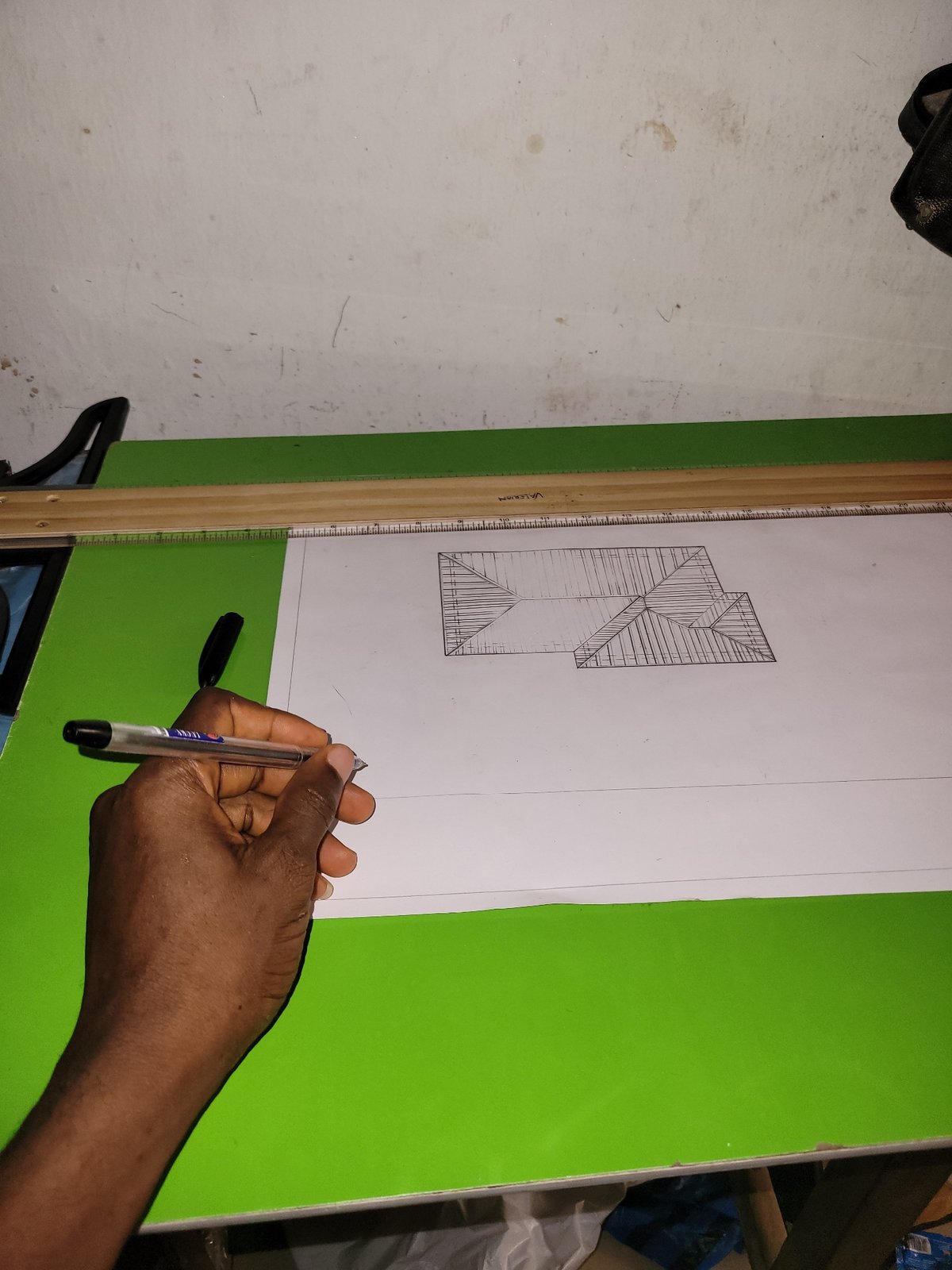 Afternoon sketching session paired with casual Slavic-language personal updates