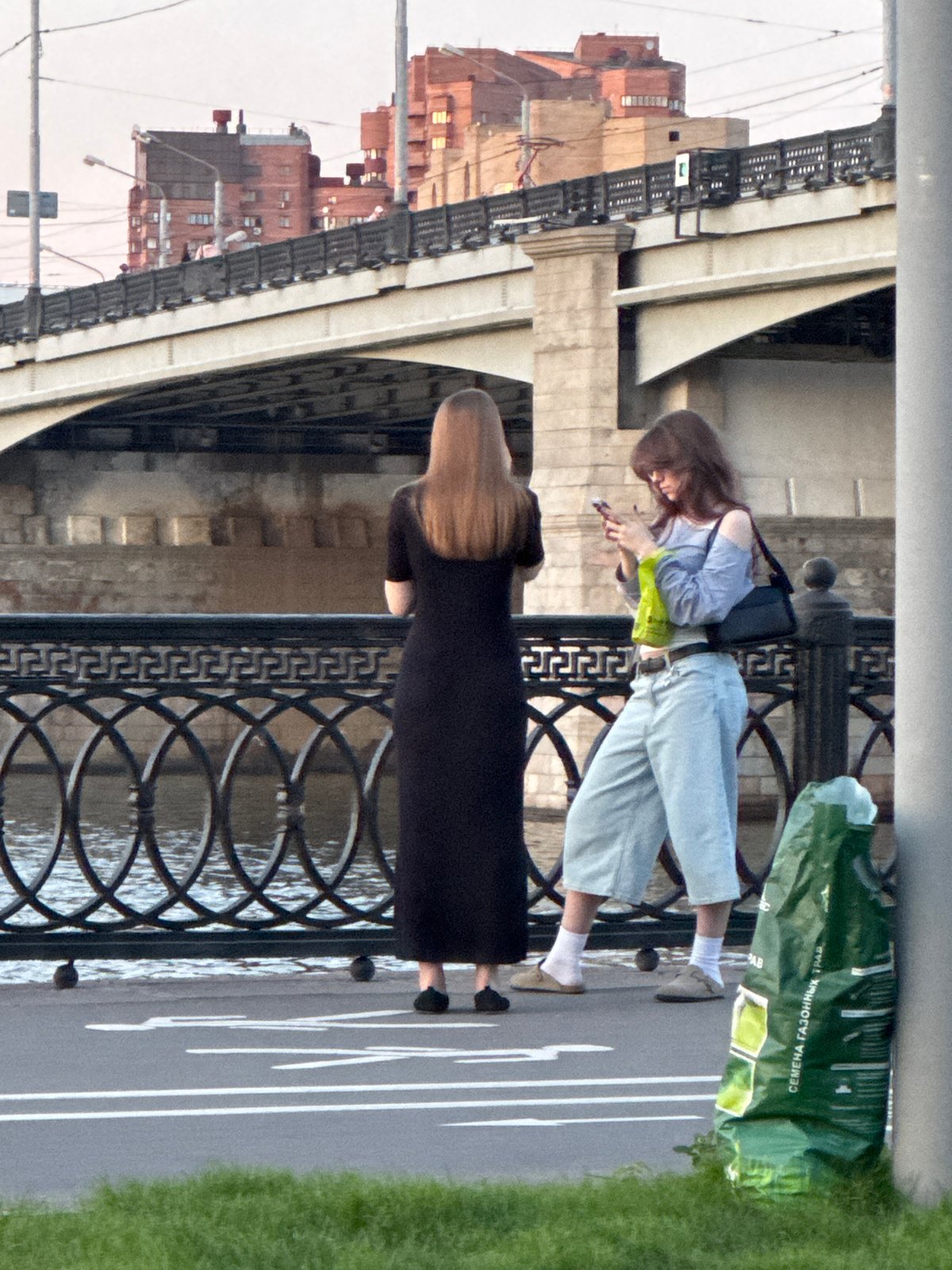 Urban scenes documented in Russian city waterfront and construction