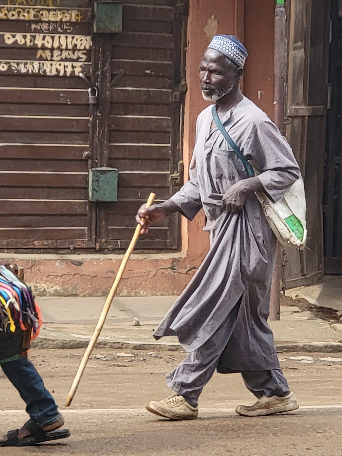 Morning street life observed in Maiburiji, Nigeria