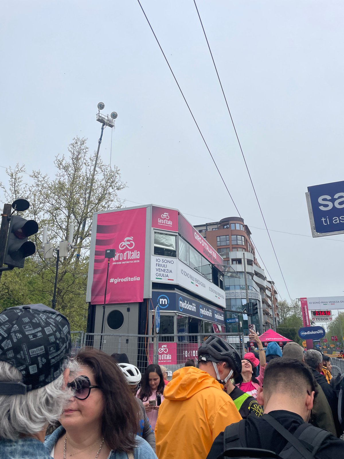 Giro d'Italia cycling race draws crowds in Burgas, Bulgaria