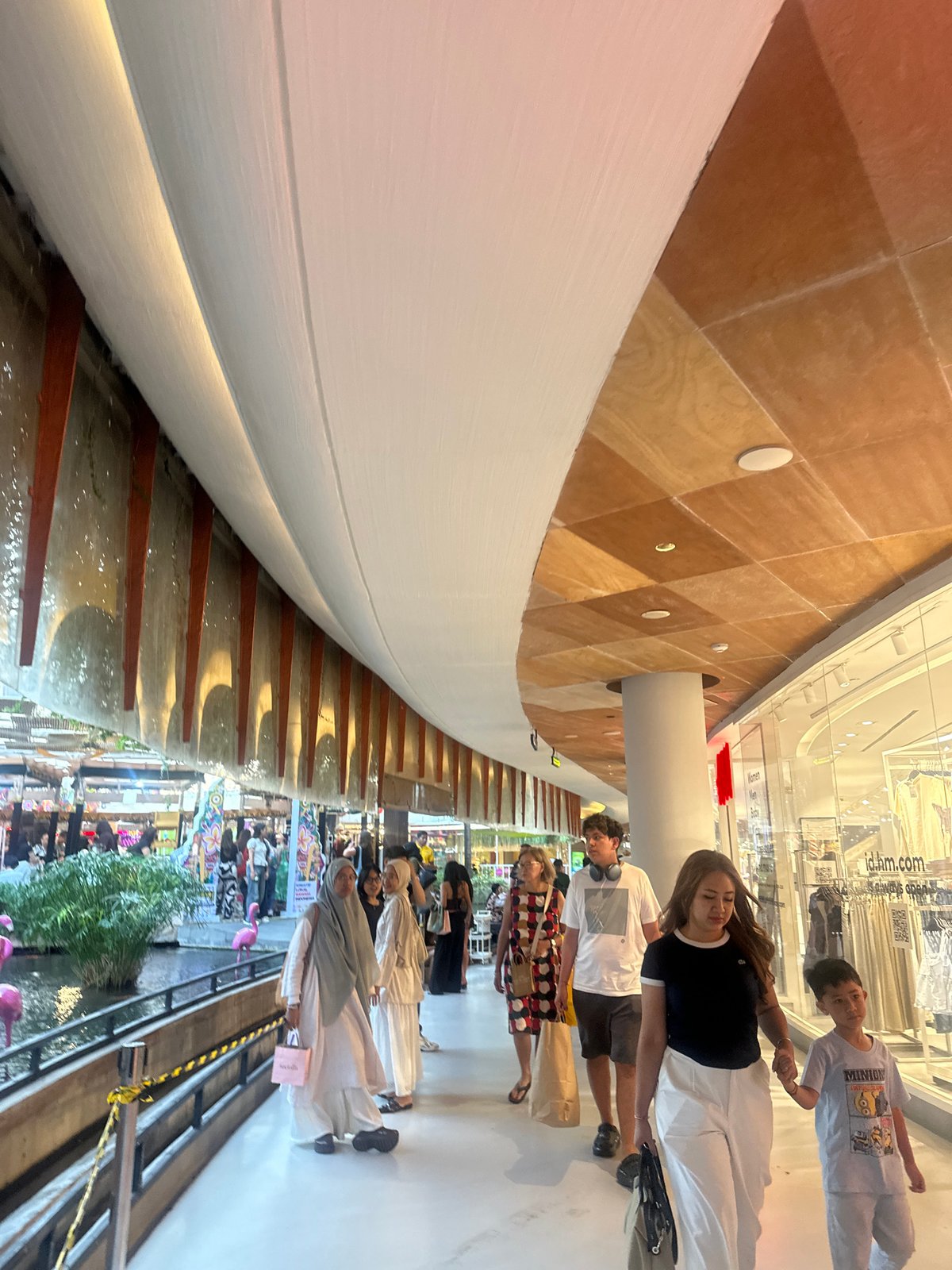 Shopping complex afternoon in Kuta, Bali