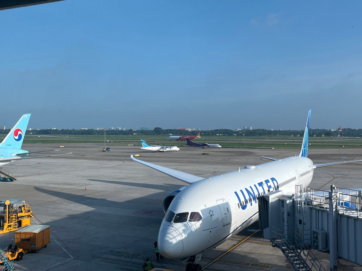 Evening airport activity documented at Tan Son Nhat, Vietnam