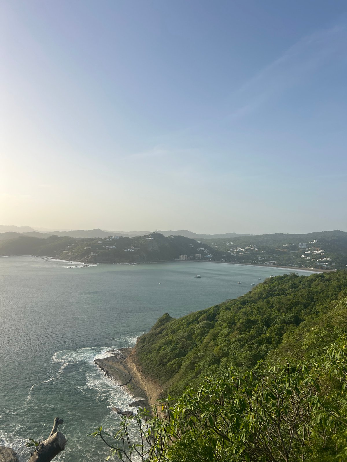 Clifftop views of San Juan del Sur's rugged Pacific coastline