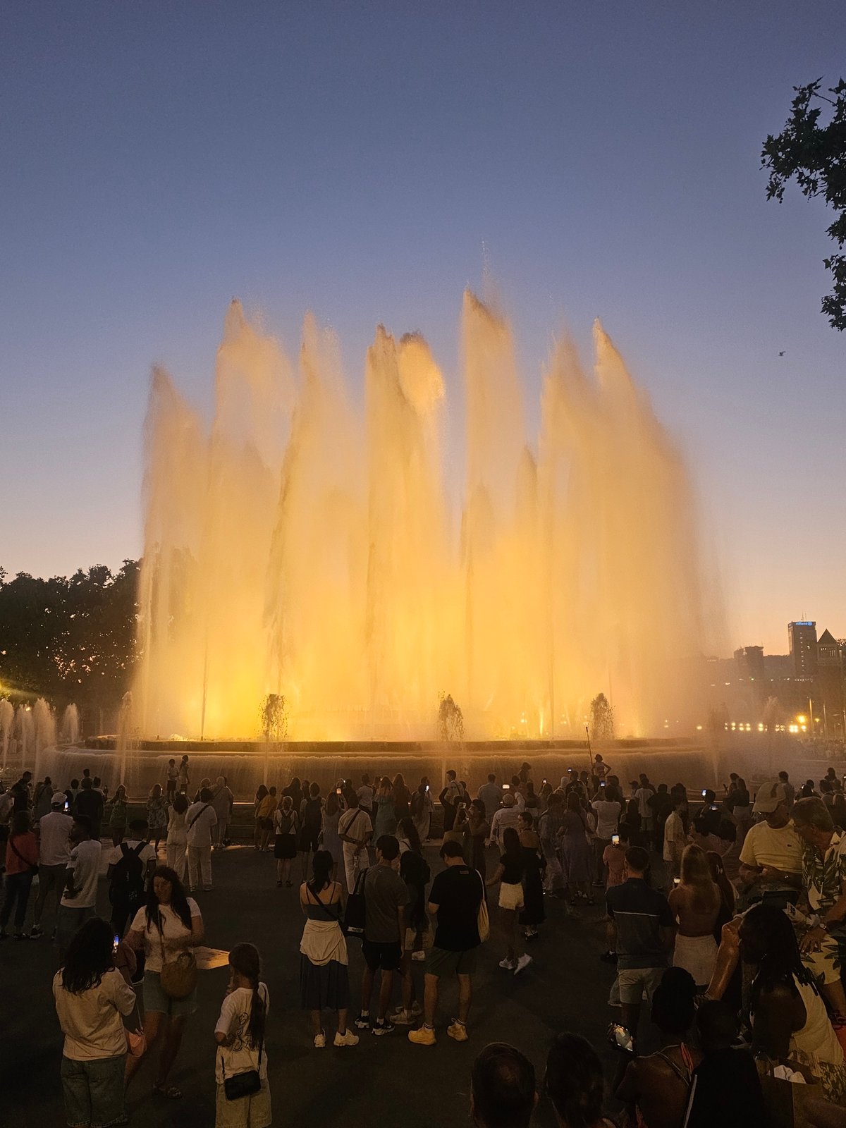 Magic Fountain of Montjuïc light show draws big crowds at dusk