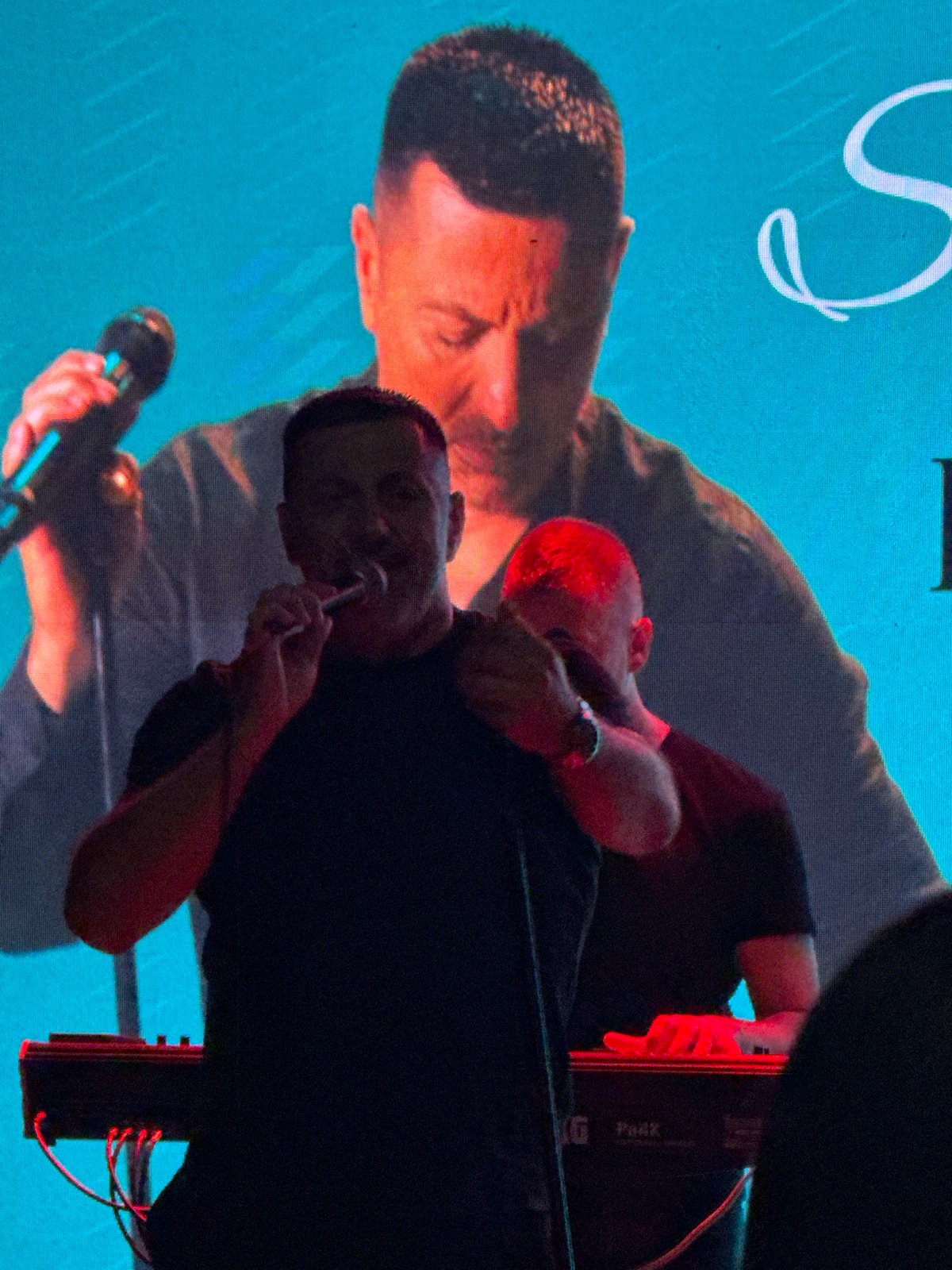 Slaven Đukanović live on stage in Podgorica, Montenegro
