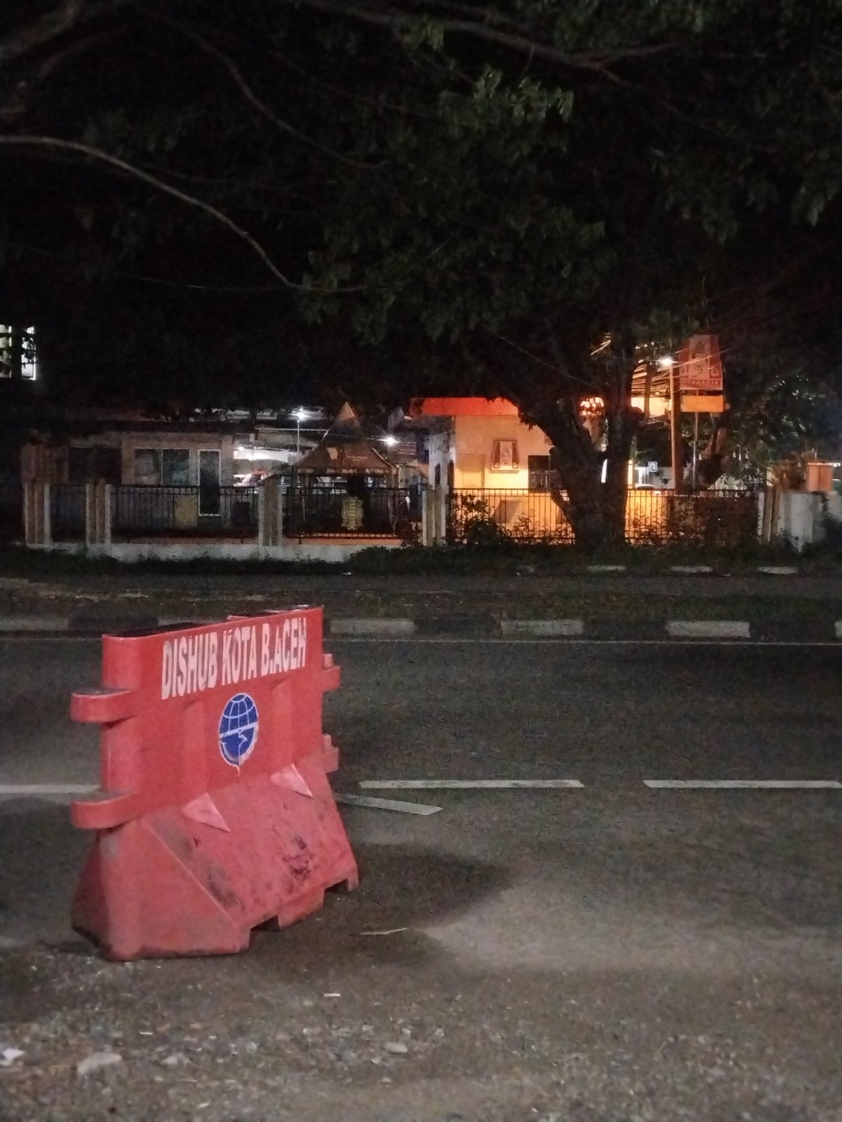 Ambulances active at Indonesian hospital during nighttime emergency response