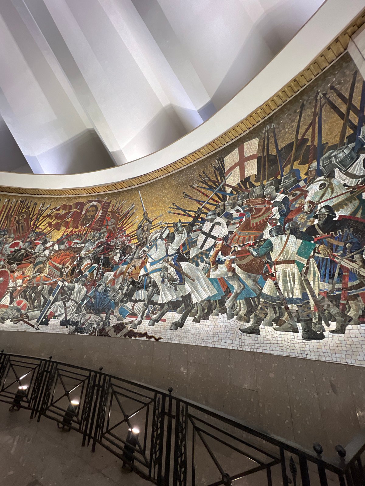 Battle mosaic observed at Saint Nicholas Naval Cathedral