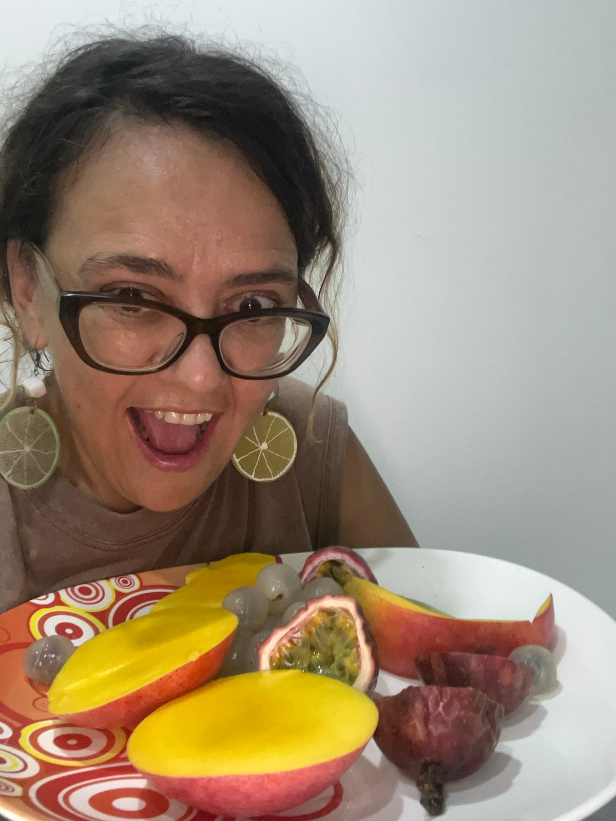 Woman poses with local products in Nha Trang morning session