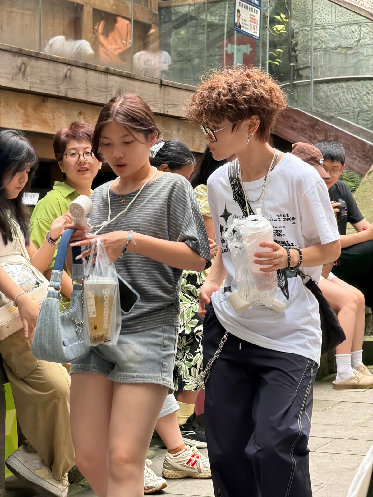 Morning crowds explore traditional alleyways in Yuzhong District