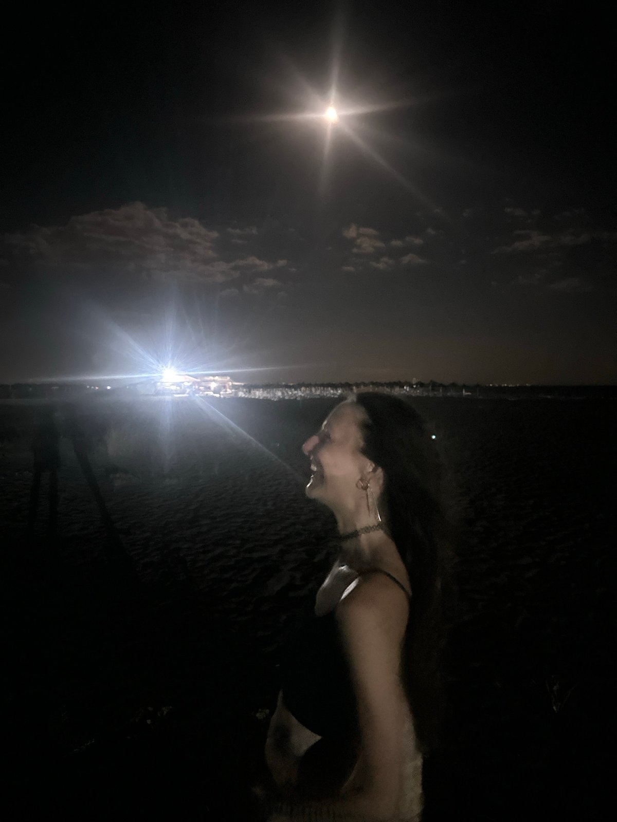 Late-night beach and roadside moments in coastal Montenegro