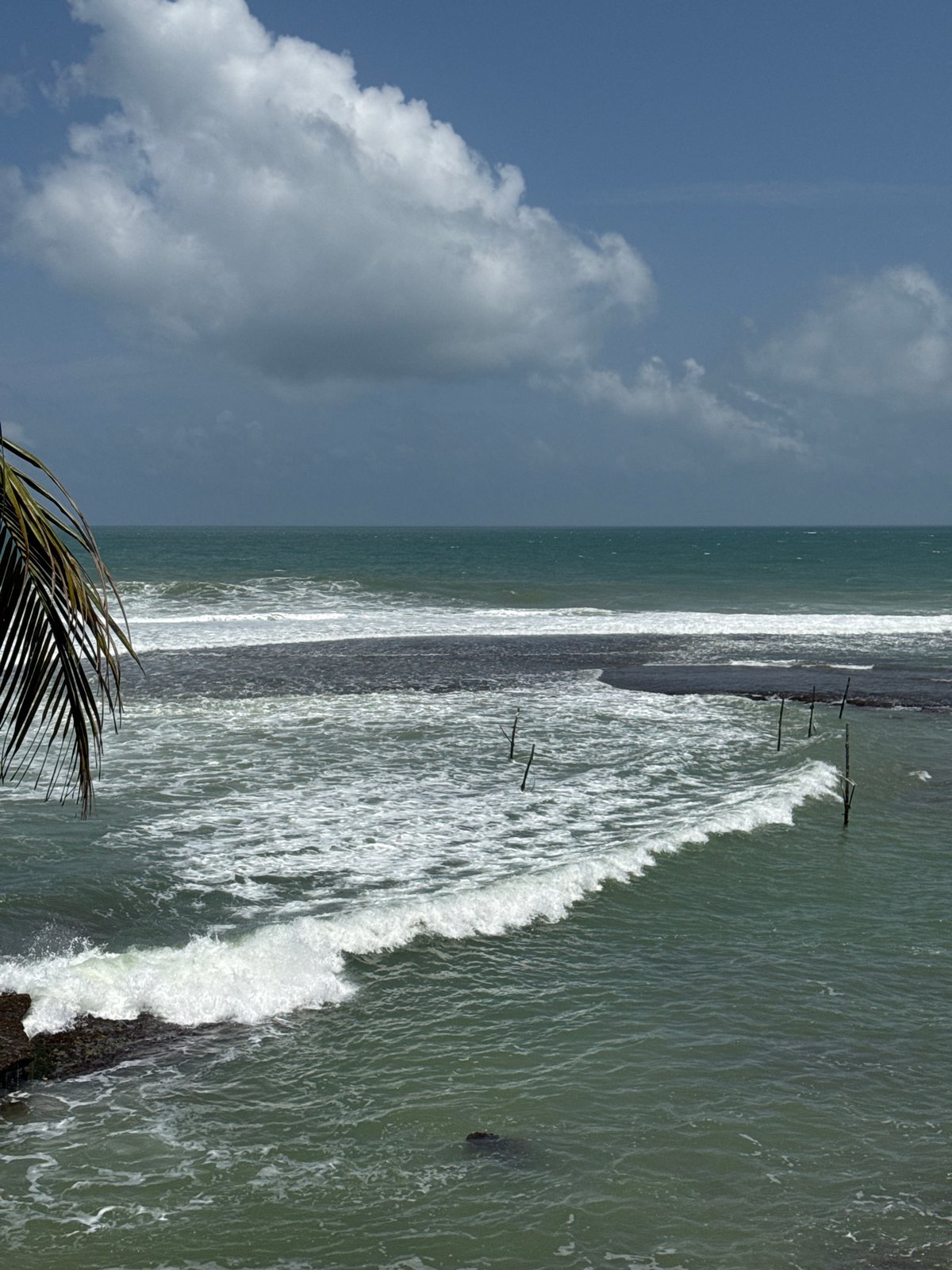 Lazy coastal morning at a cliffside property in southern Sri Lanka