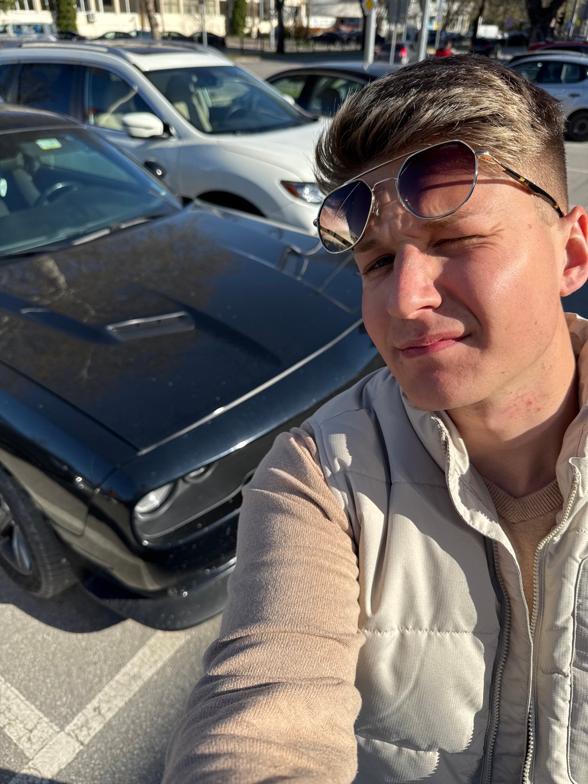 Stadium visit documented with car photos in Plovdiv