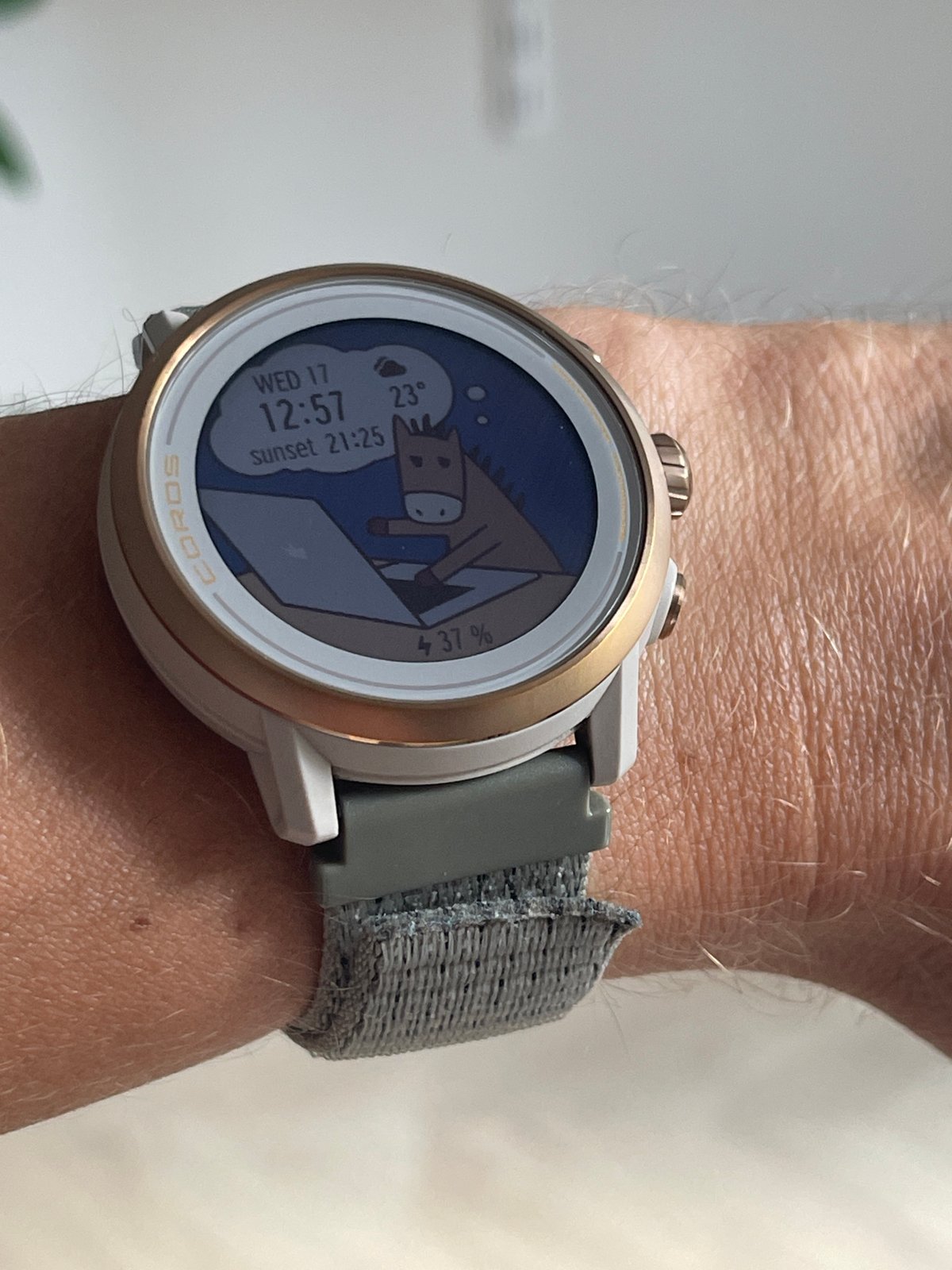 Smartwatch faces on display, from race graphics to cartoons