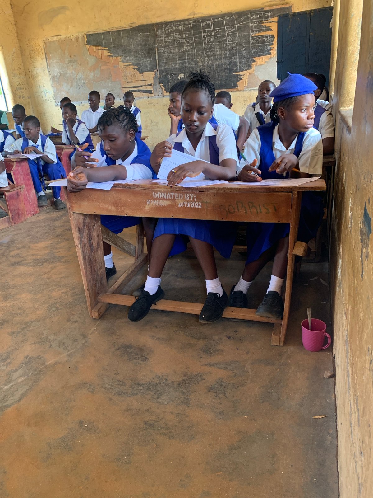 Exam session underway in a Akwanga classroom
