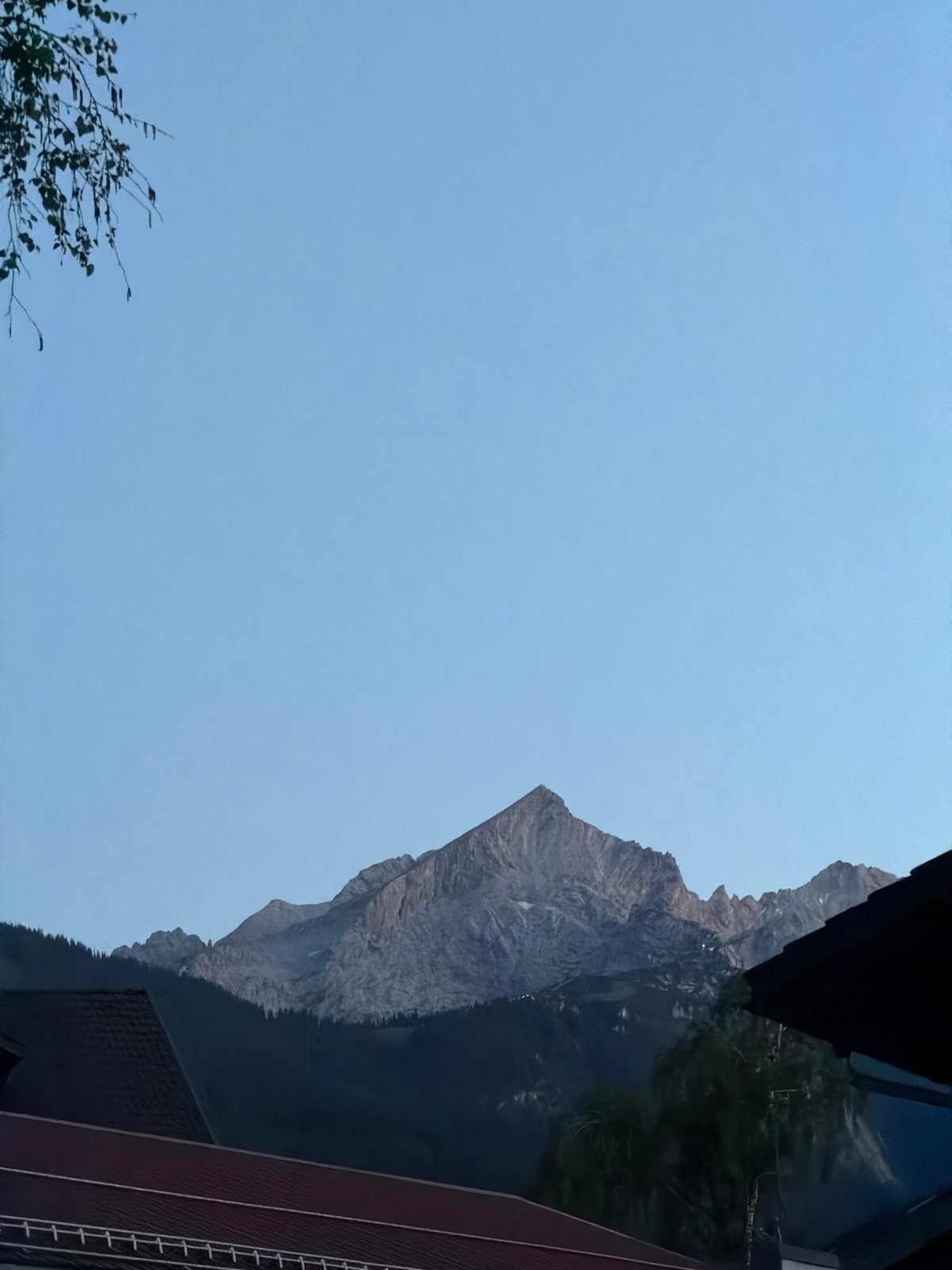 Evening views of the Bavarian Alps from Garmisch-Partenkirchen