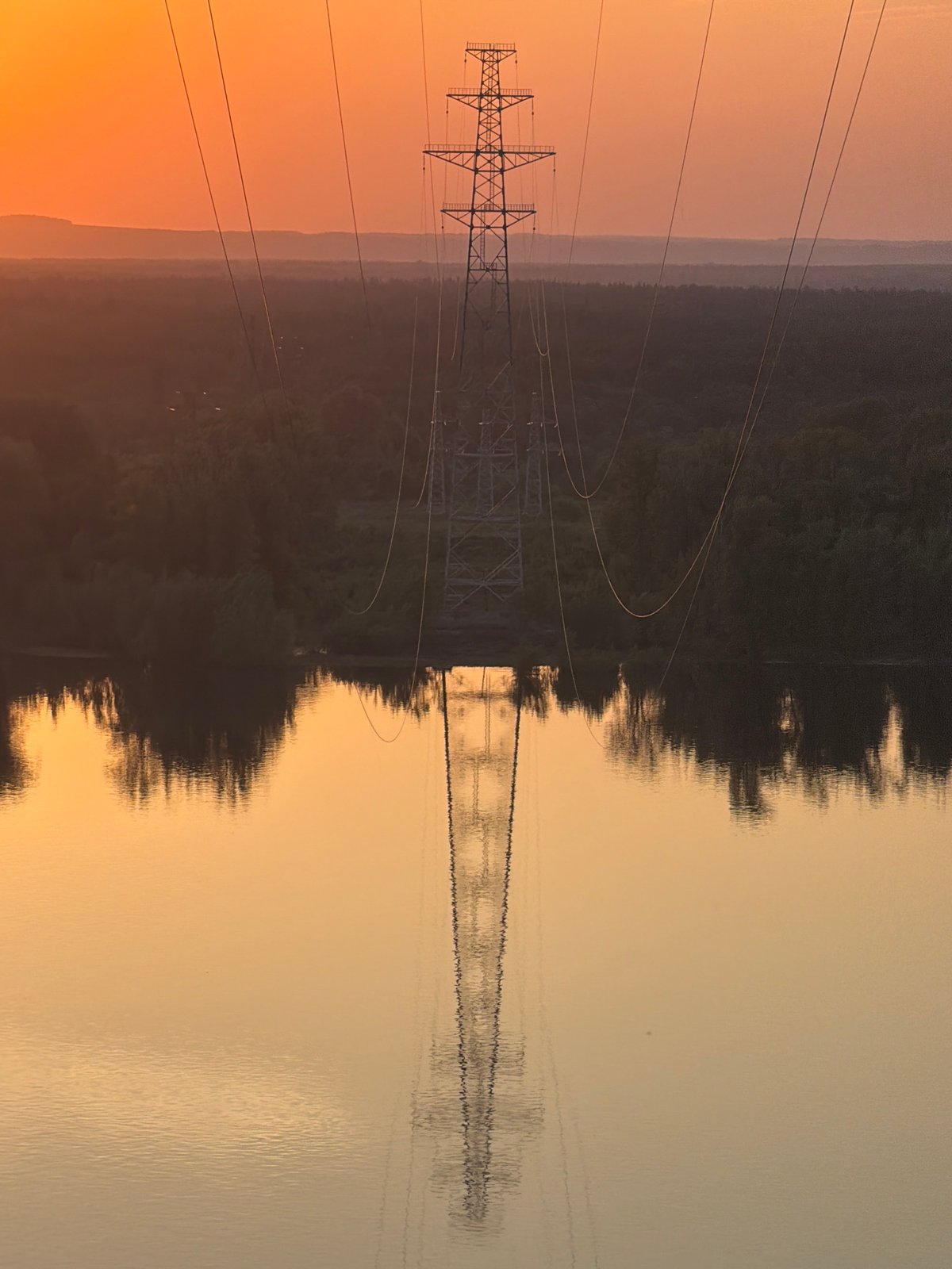 Twilight landscape documented near Noviy, Russia in coordinated photography