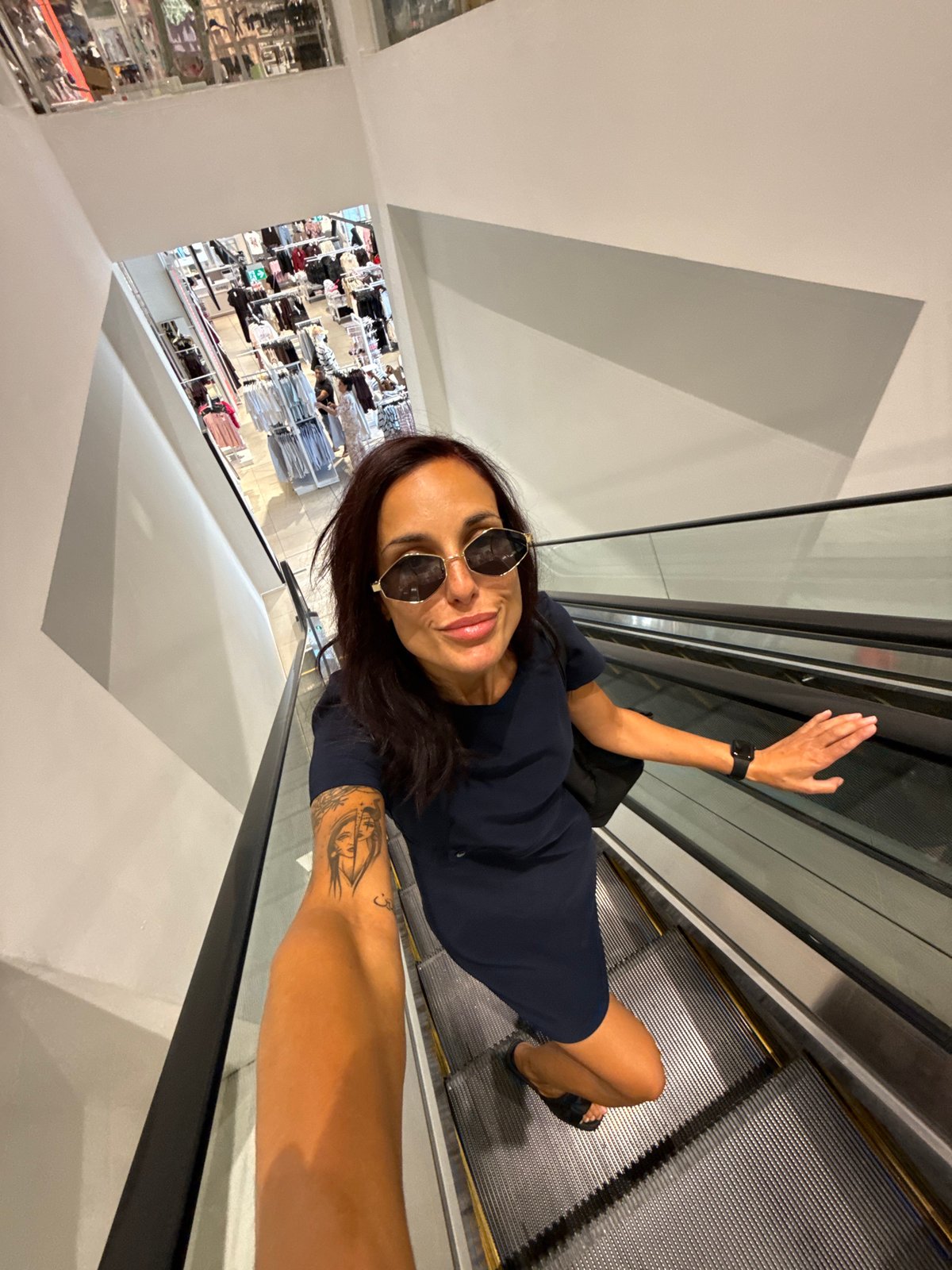 Selfie series during a shopping trip in Pleven, Bulgaria