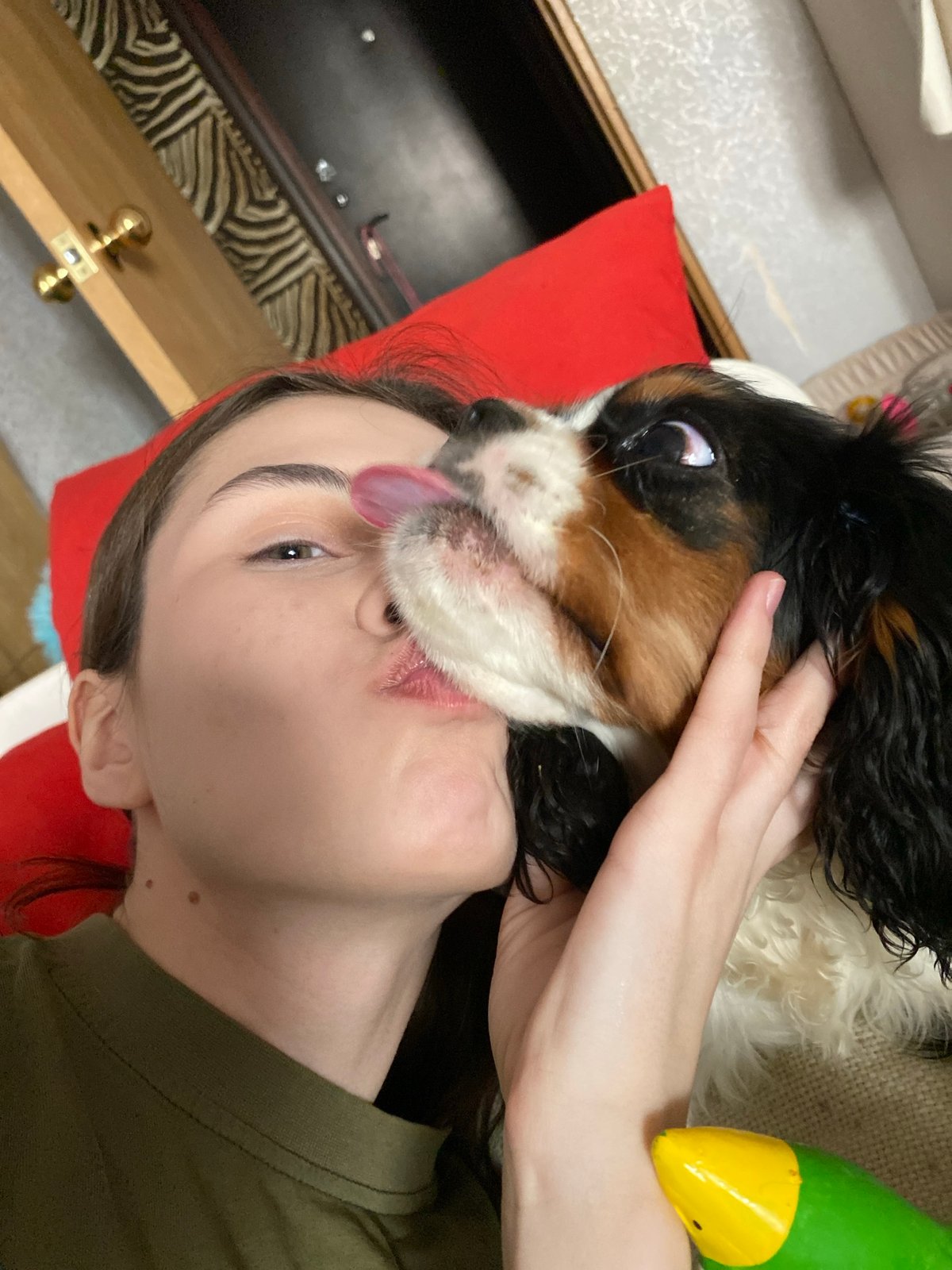 Woman shares tender moments with Cavalier King Charles Spaniel