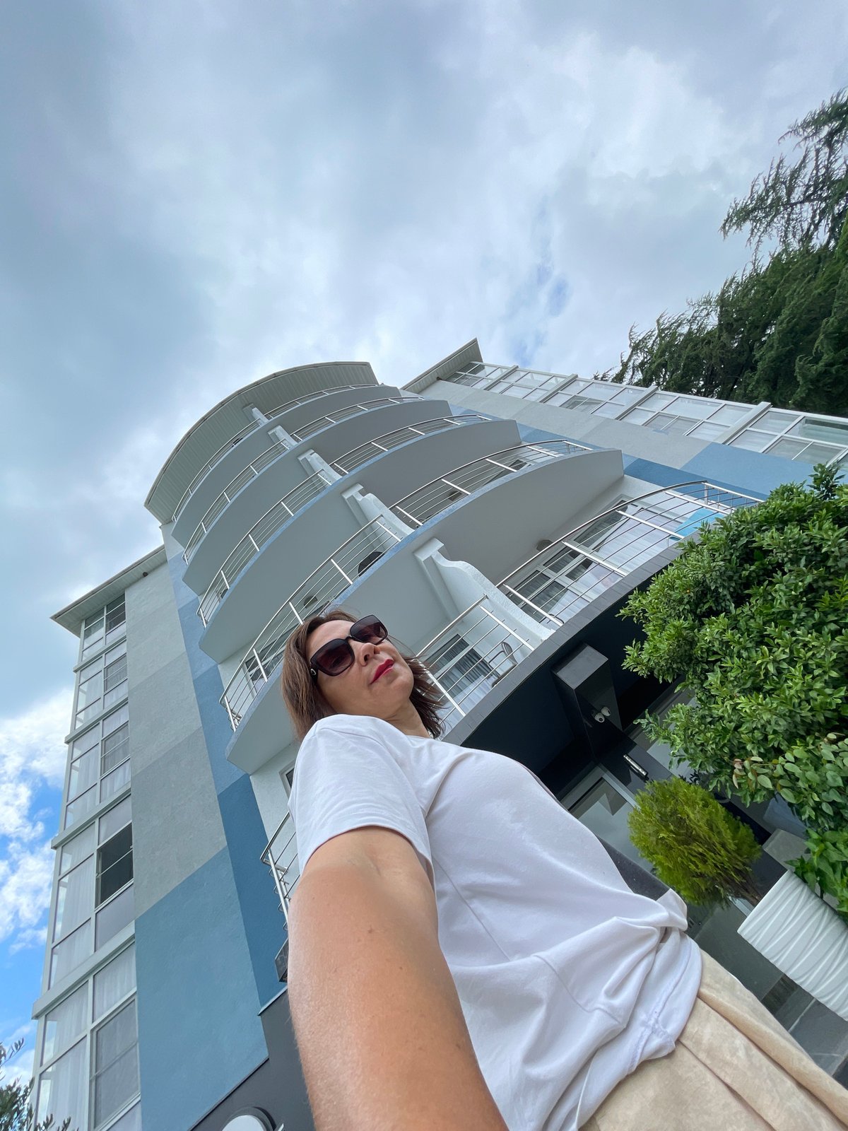 Summer morning at Sunrise Garden Hotel, Abaata, Abkhazia