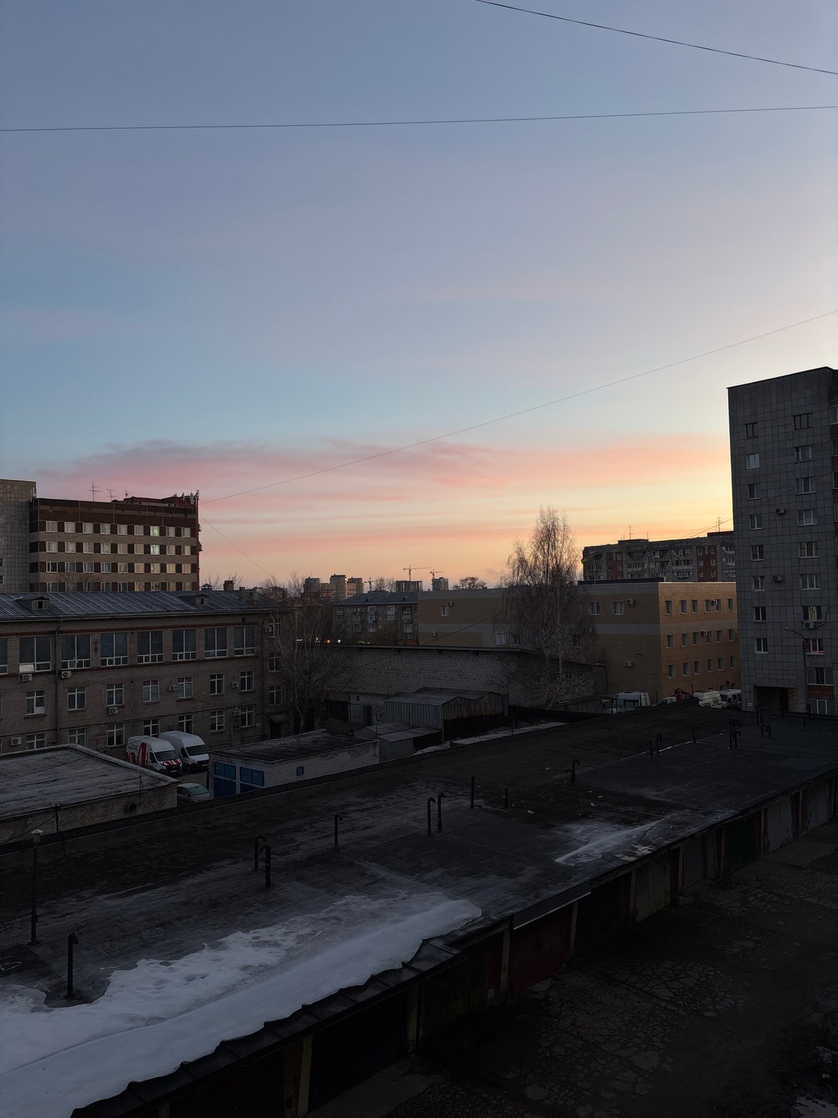 Dawn cityscape documented across Perm, Russia in three minutes