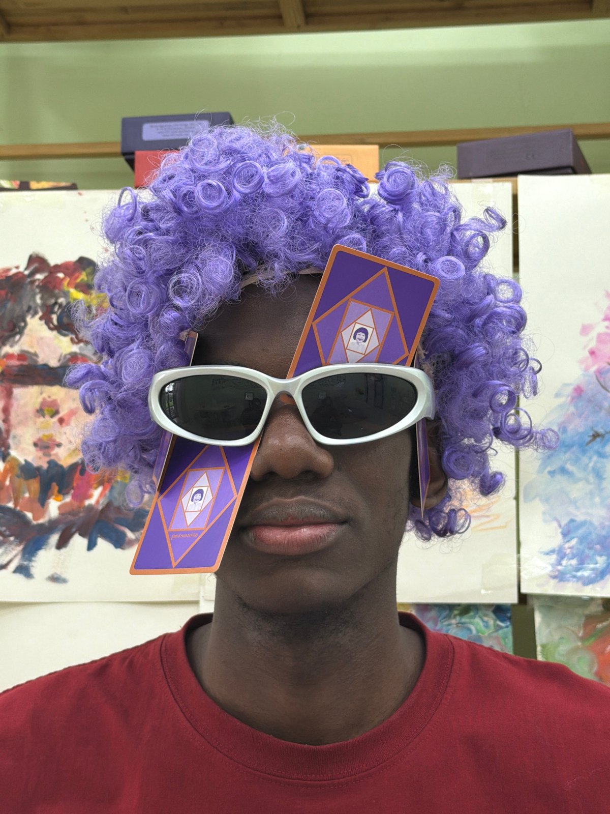 Young artist creates and poses in Jiangjin studio session