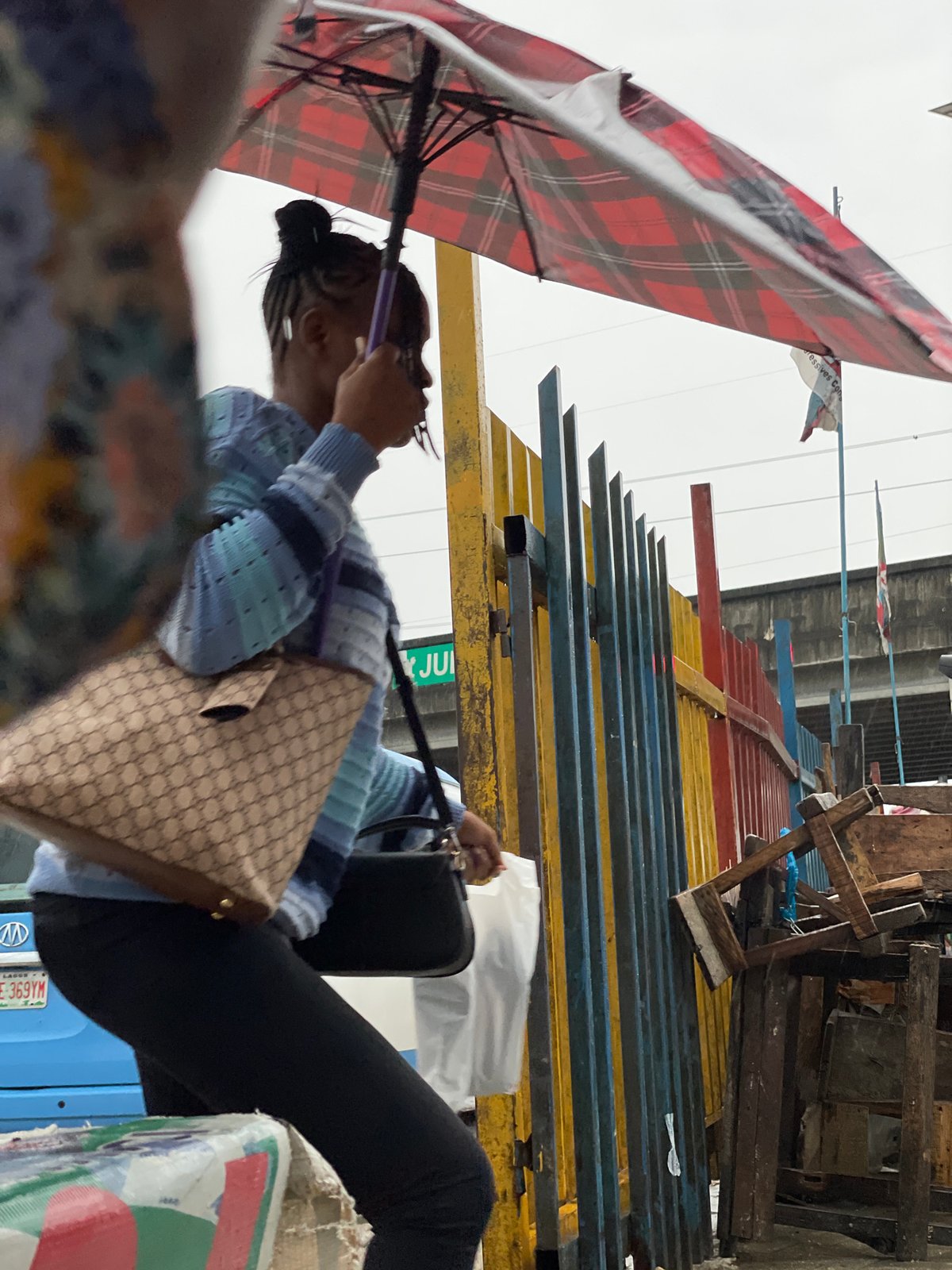 Rainy morning commerce captured across Lagos and Lekki markets