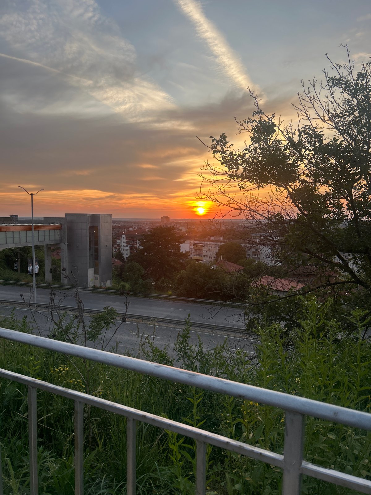 Sunset scenes and street life documented in Ruse, Bulgaria