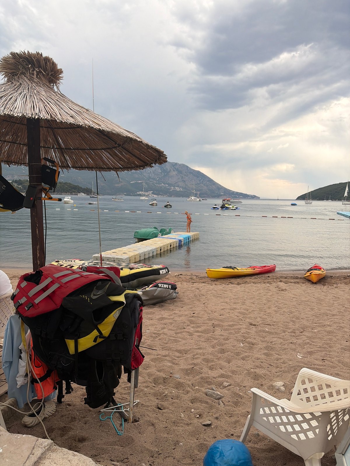 Beach afternoon turns into a Citadel event night in Budva
