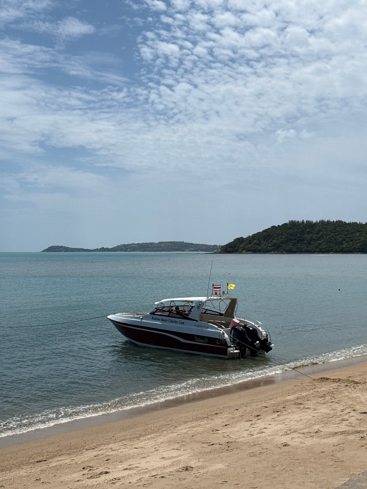 Boats of Ko Samui: charter vessel and village fishing boat
