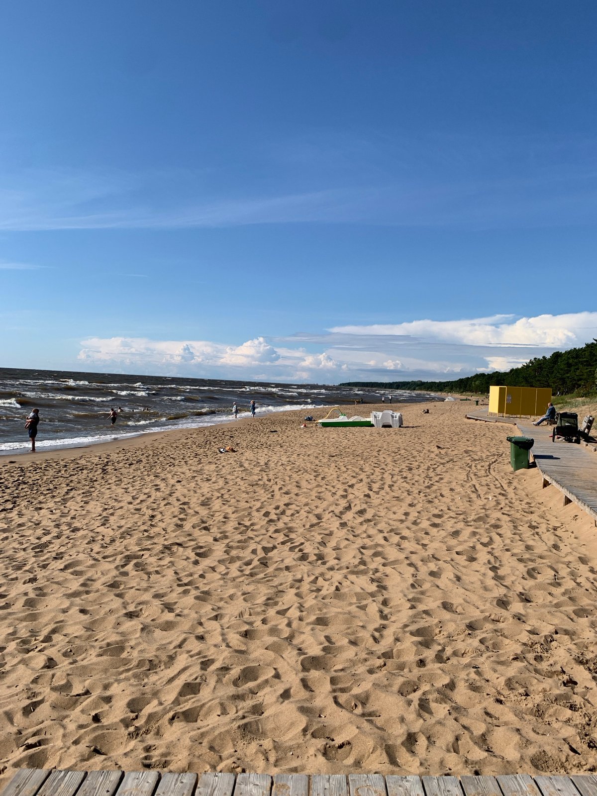 Choppy afternoon on Saulkrasti's Baltic beach