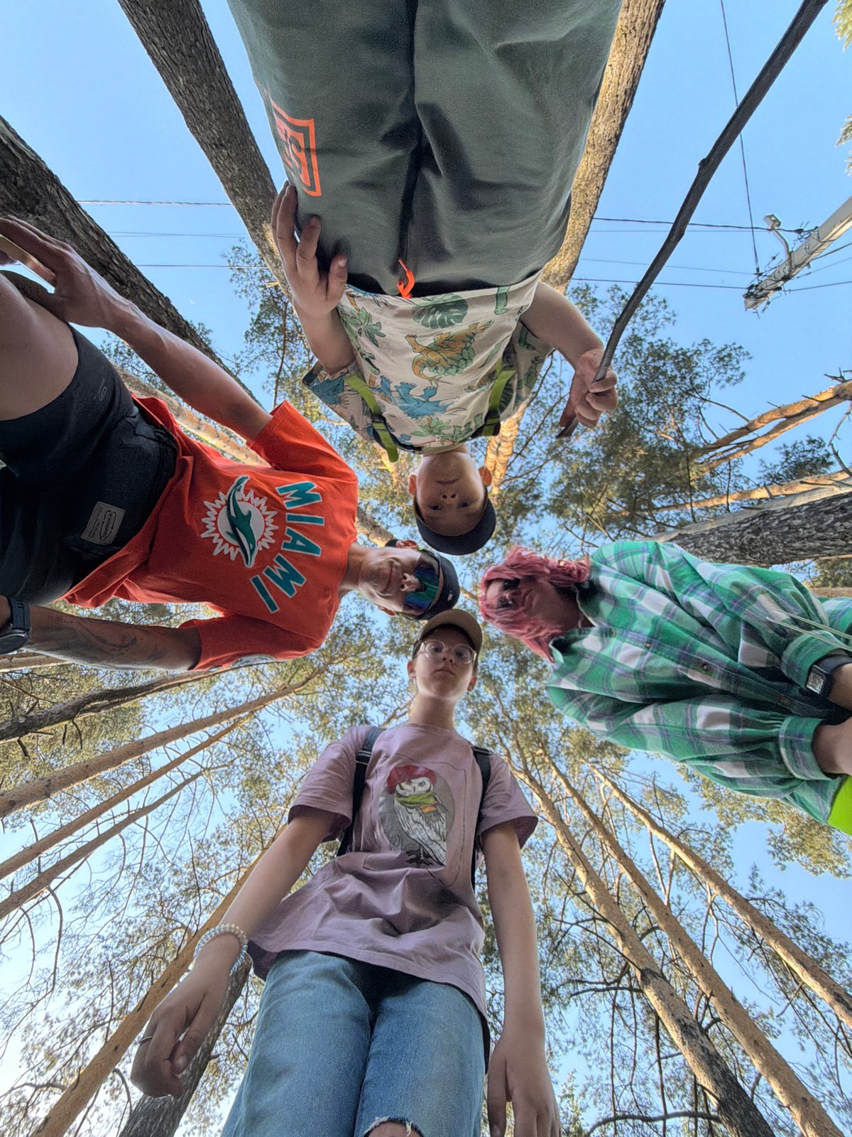 Family gathering in Chaikovsky forest includes photos and campfire