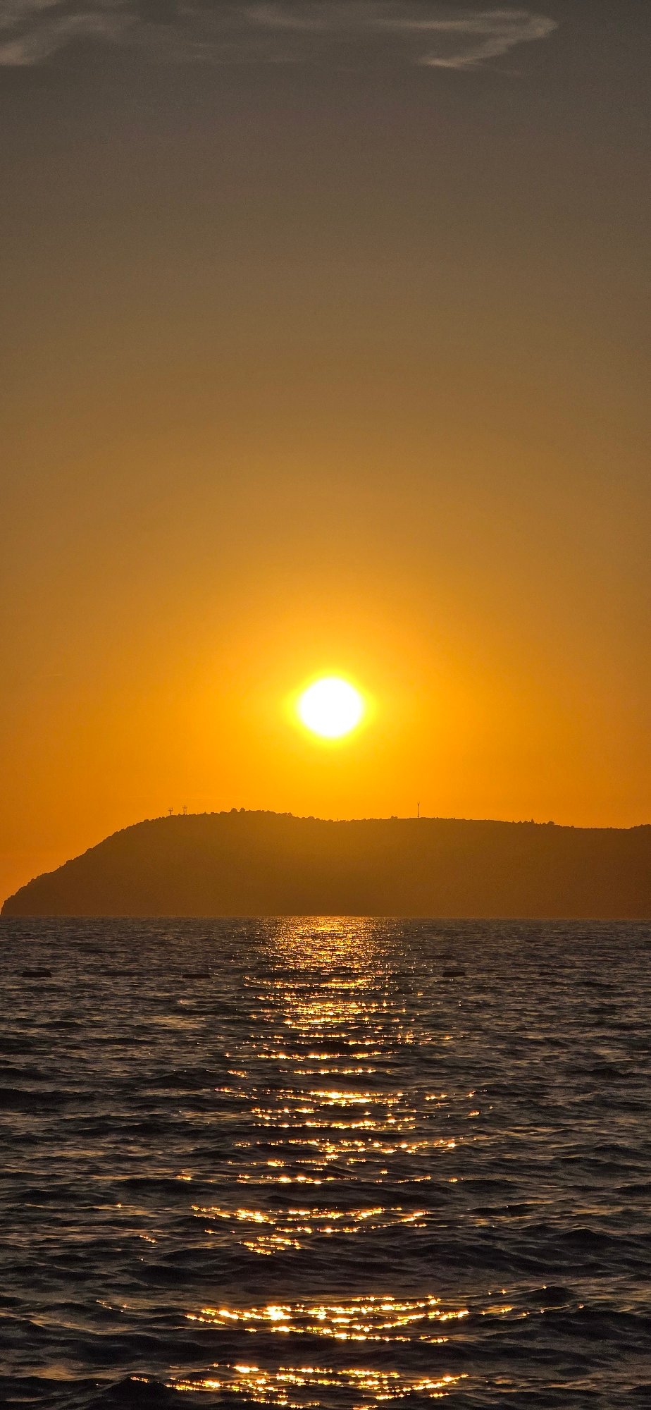 Golden hour over the Adriatic, Bar, Montenegro