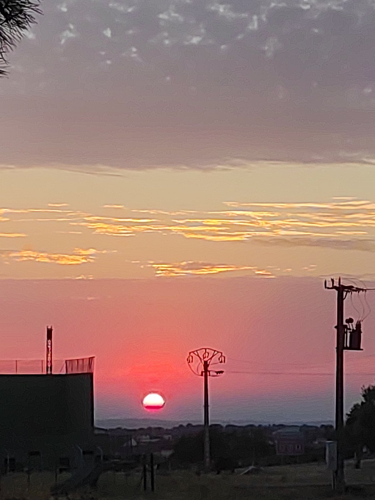 Sunset sky over rural Sobradillo, Spain