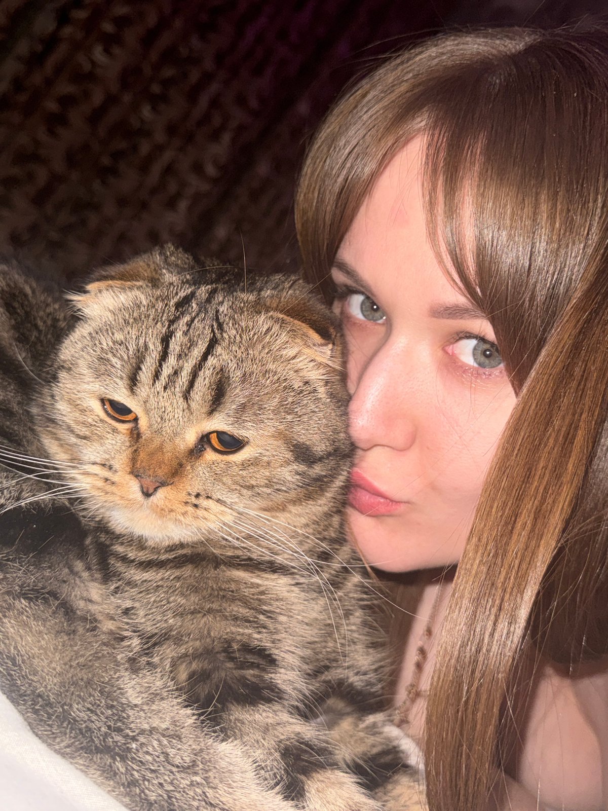 Woman shares tender moment with cat in Chaikovsky