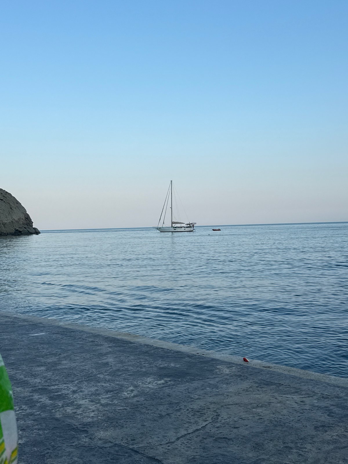 A lazy summer day on the Black Sea coast at Utios