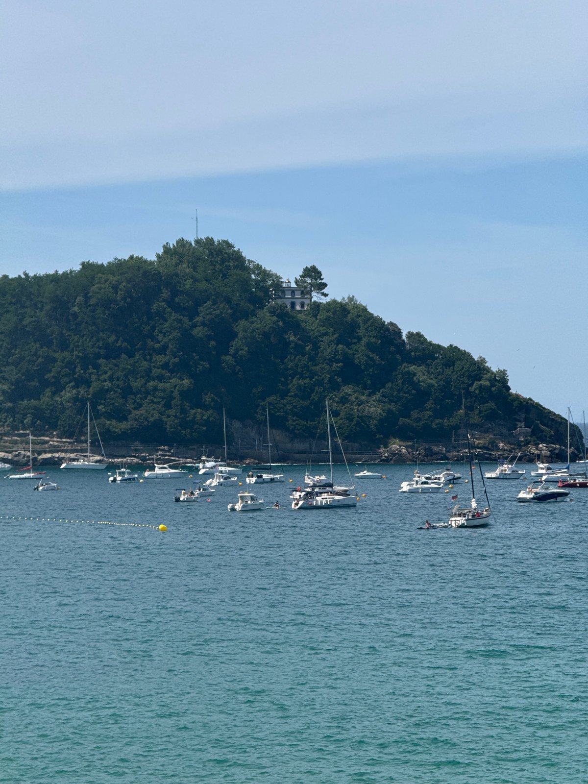 Sunny afternoon at La Concha Bay, San Sebastián
